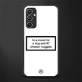 87 chicken nuggets white edition back phone cover | glass case for samsung galaxy a54 5g