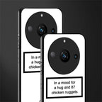 87 chicken nuggets white edition back phone cover | glass case for realme 11 pro 5g