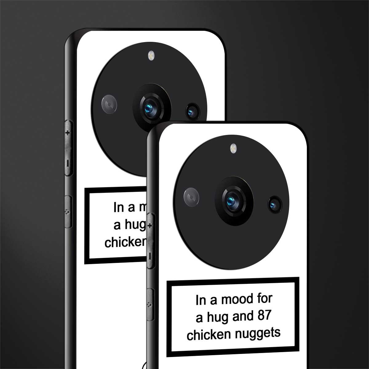 87 chicken nuggets white edition back phone cover | glass case for realme 11 pro 5g