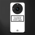 87 chicken nuggets white edition back phone cover | glass case for realme 11 pro 5g