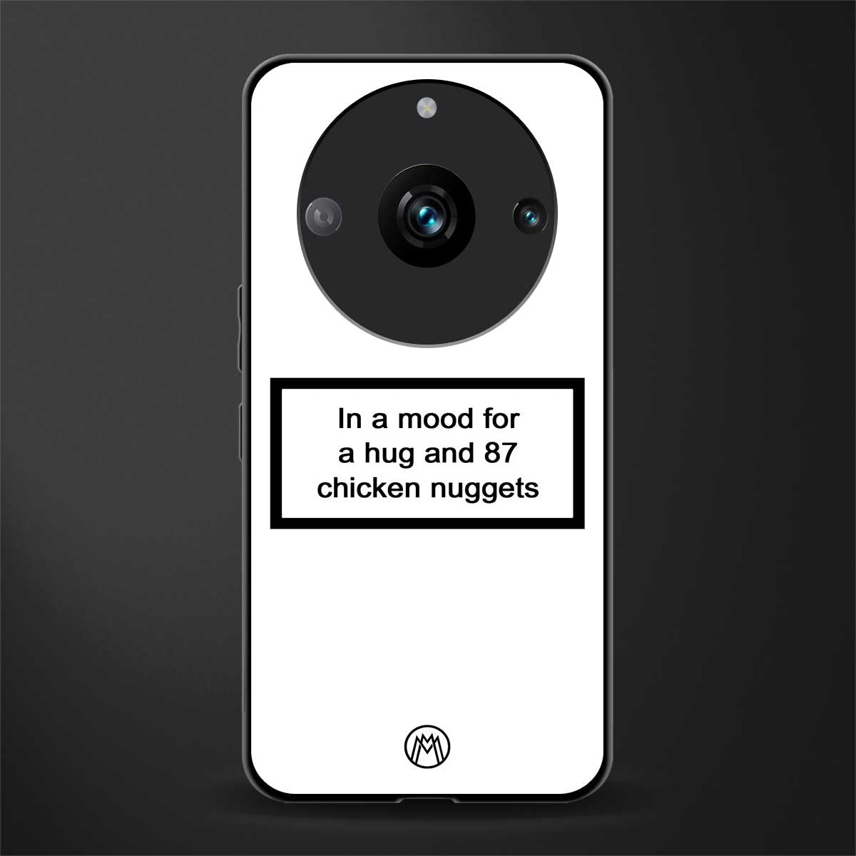 87 chicken nuggets white edition back phone cover | glass case for realme 11 pro 5g