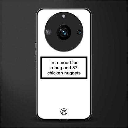 87 chicken nuggets white edition back phone cover | glass case for realme 11 pro 5g