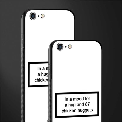 87 chicken nuggets white edition glass case for iphone 6s image-2