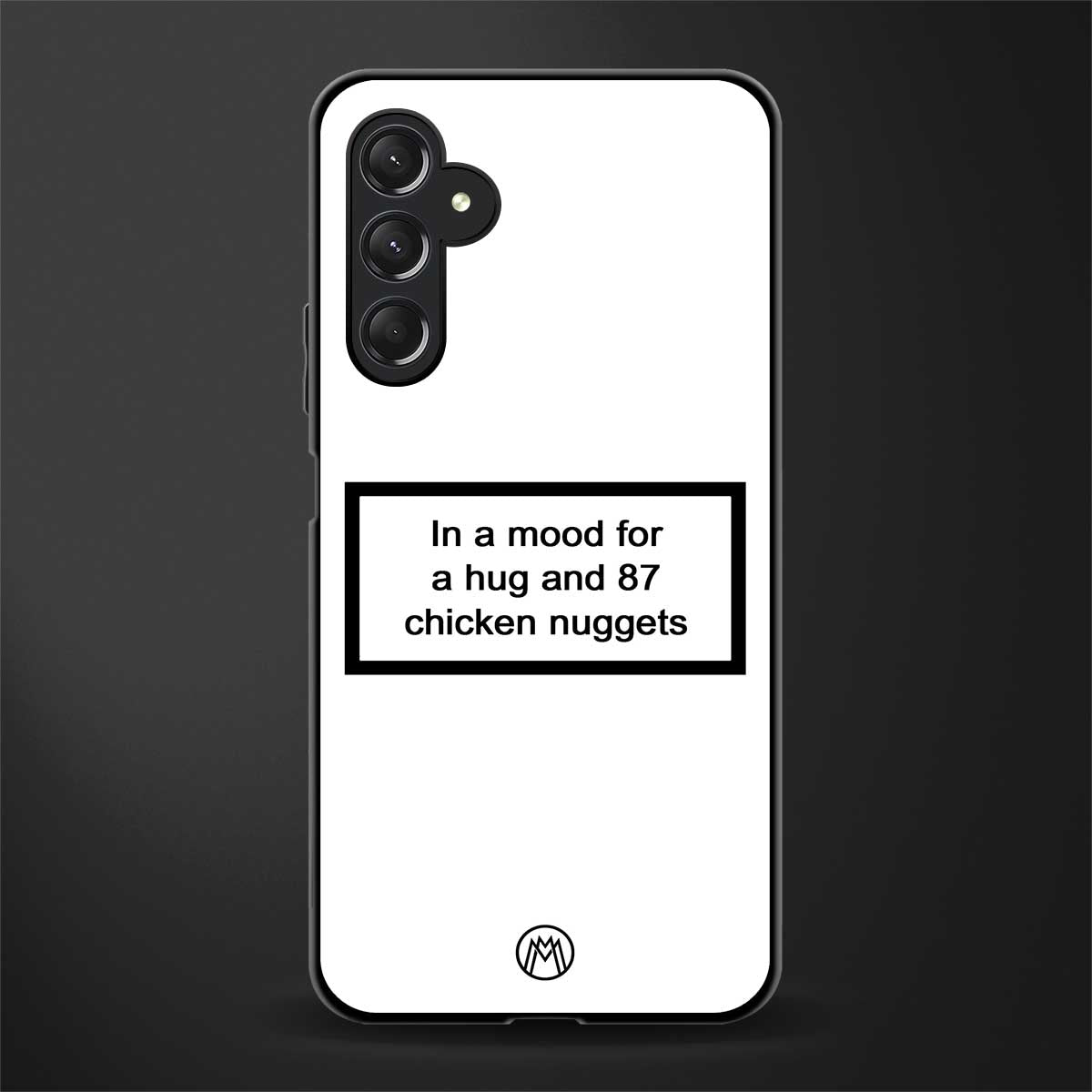 87 chicken nuggets white edition back phone cover | glass case for samsun galaxy a24 4g