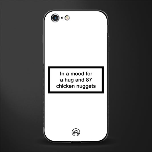 87 chicken nuggets white edition glass case for iphone 6 image