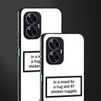 87 chicken nuggets white edition back phone cover | glass case for realme c55