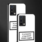 87 chicken nuggets white edition back phone cover | glass case for oppo a74 4g
