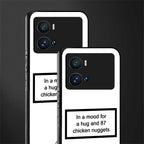 87 chicken nuggets white edition back phone cover | glass case for iQOO 9 Pro
