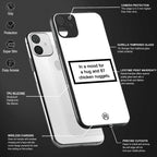87 chicken nuggets white edition glass case for oneplus nord ac2001 image-4
