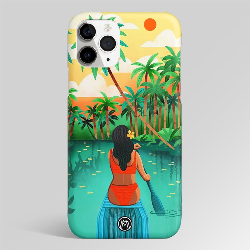 Tropical Girl Matte Case Phone Cover