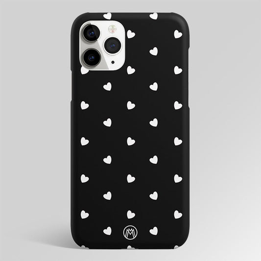 Hearty Hearts Black Edition Matte Case Phone Cover