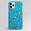Lil Flames On Blue Matte Case Phone Cover