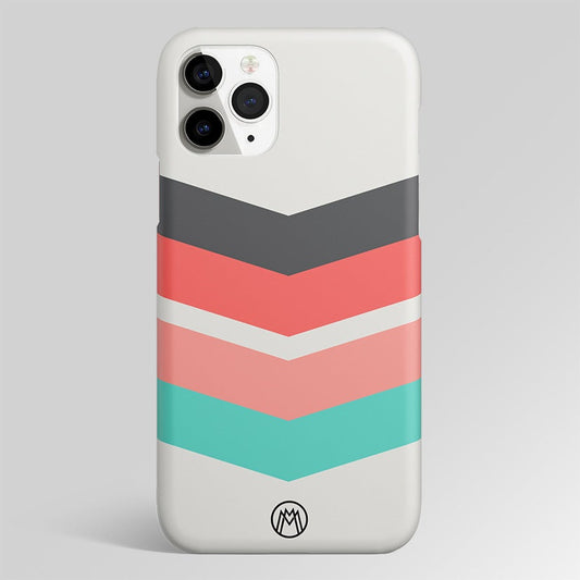 Pink Green White Stripes Pattern Matte Case Phone Cover