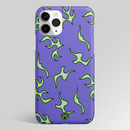 Lil Flames On Purple Matte Case Phone Cover