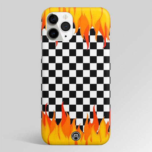 Lil Flames On Black&White Matte Case Phone Cover