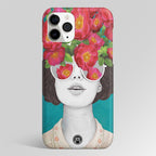 Flowery Eyes Matte Case Phone Cover