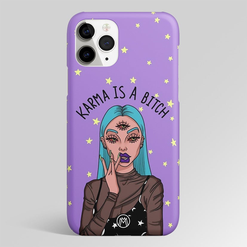 Karma Is A B tch Aesthetic Matte Case Phone Cover Mymerchandize