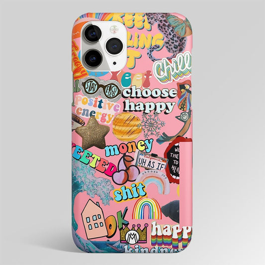 Happy Summer Collage Aesthetic Matte Case Phone Cover