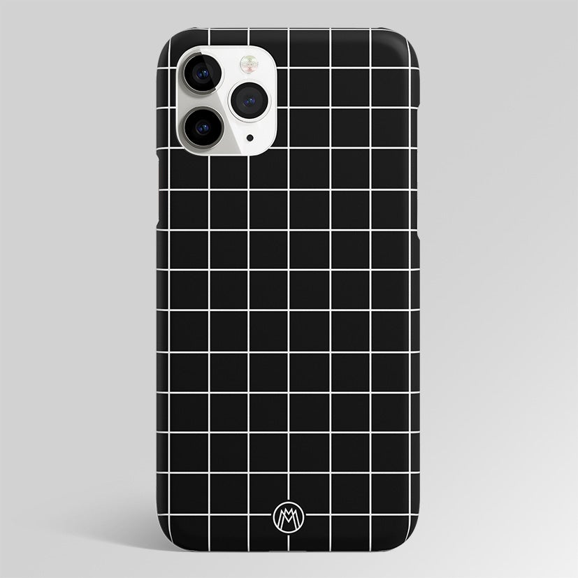 Classic Grid Dark Edition Matte Case Phone Cover