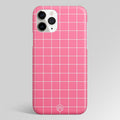Classic Grid Pink Edition Matte Case Phone Cover