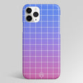 Classic Grid Gradient Edition Matte Case Phone Cover