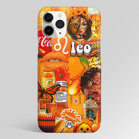 Leo Aesthetic Collage Matte Case Phone Cover