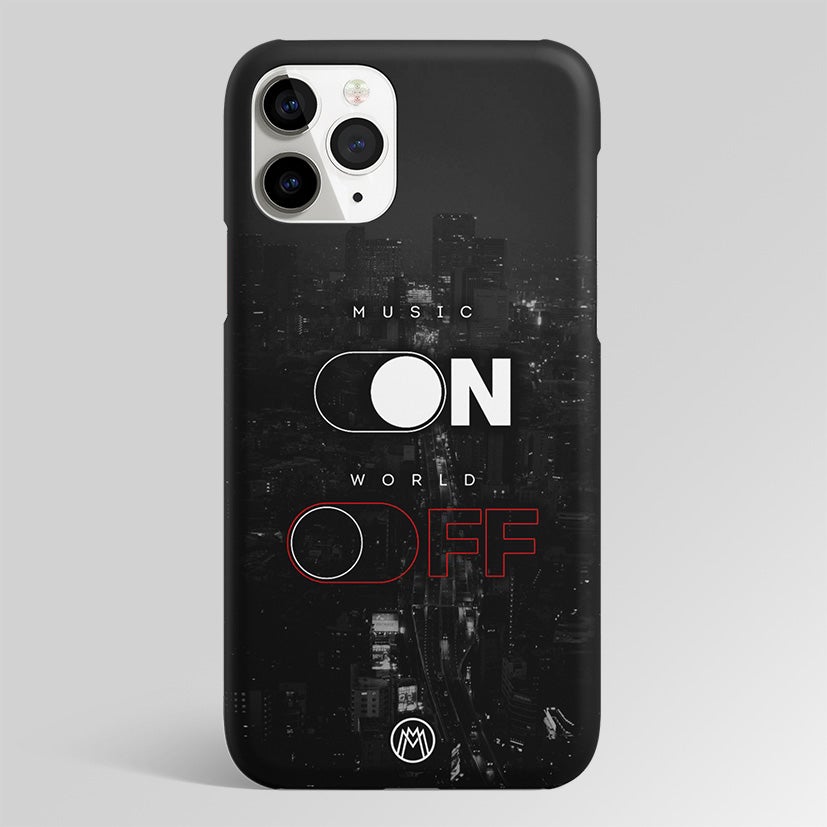 Music On World Off Music Matte Case Phone Cover