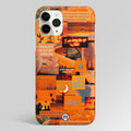 Orange Aesthetic Matte Case Phone Cover