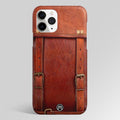 Leather Bag Style Matte Case Phone Cover
