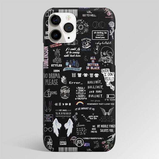 All Is Better In Black Collage Aesthetic Matte Case Phone Cover
