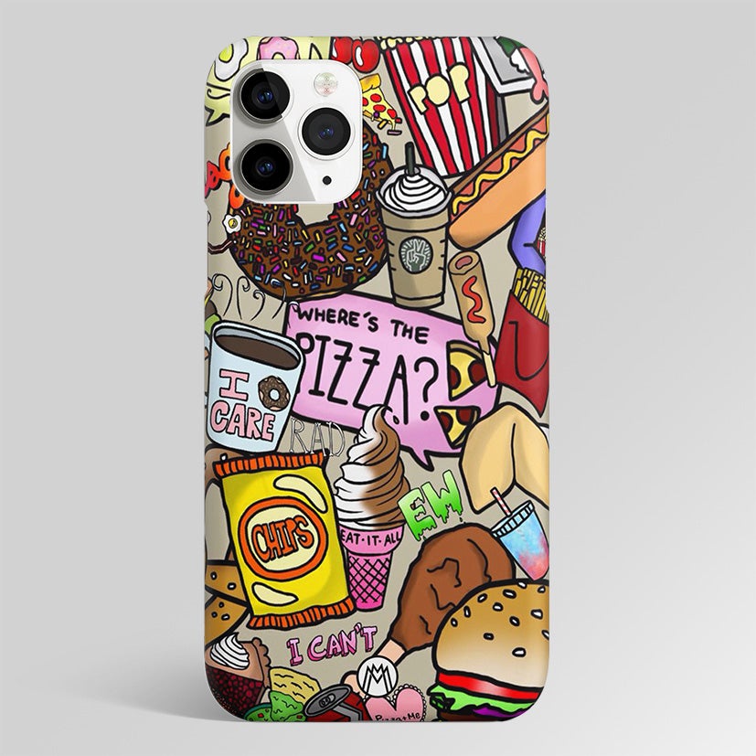 Tasty Food Collage Matte Case Phone Cover