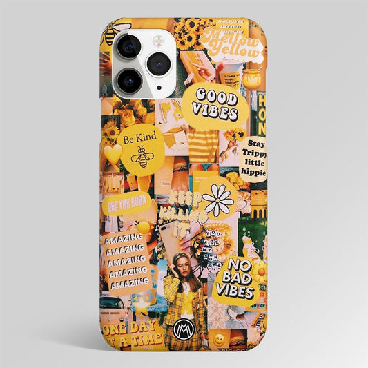 Mellow Yellow Aesthetic Collage Matte Case Phone Cover