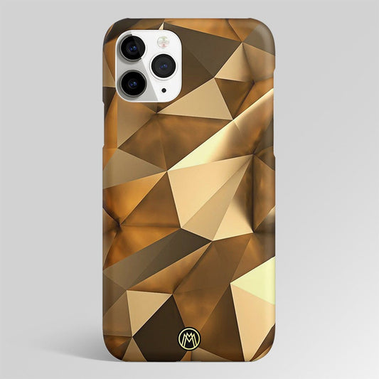 Golden Abstract Matte Case Phone Cover