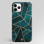 Geometric Green Matte Case Phone Cover