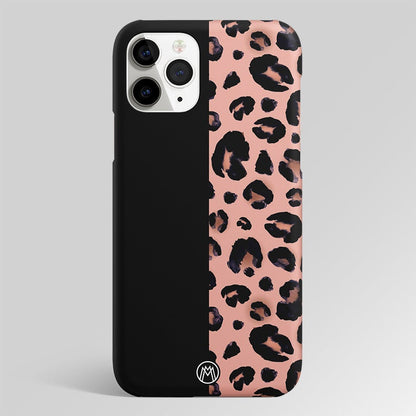 Black & Pink Cheetah Fur Matte Case Phone Cover