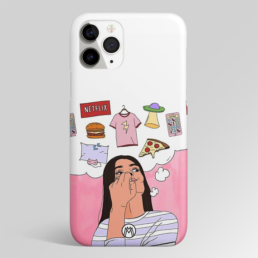 Netflix And Chill Matte Case Phone Cover