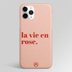 La Vie En Rose Quote Matte Case Phone Cover