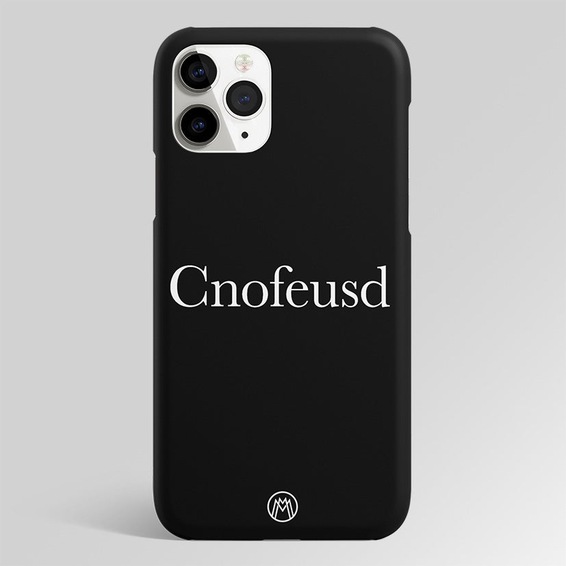 Cnofeusd Confused Black Matte Case Phone Cover