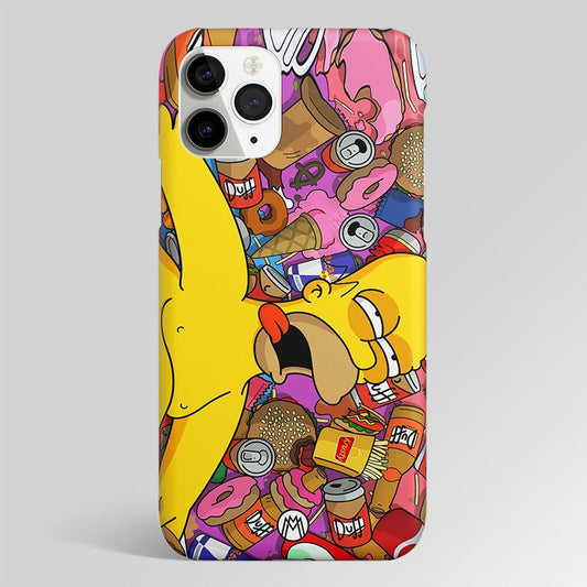 Drunk Homer Simpsons Matte Case Phone Cover