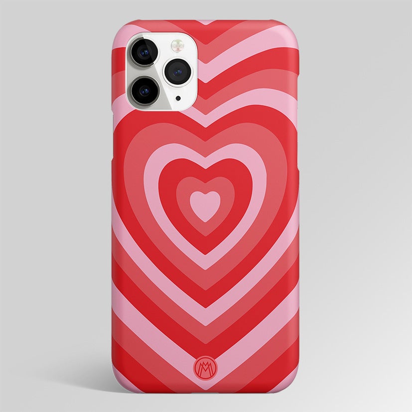 Y2K Red Heart Aesthetic Matte Case Phone Cover
