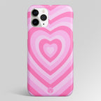 Y2K Pink Heart Aesthetic Matte Case Phone Cover