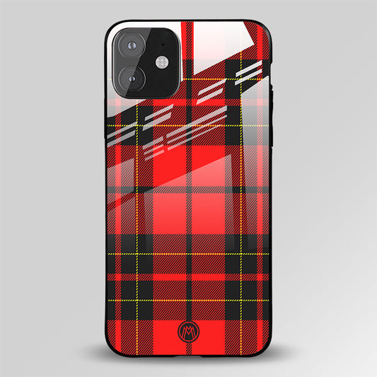 Cozy Red Sweater Glass Case Phone Cover