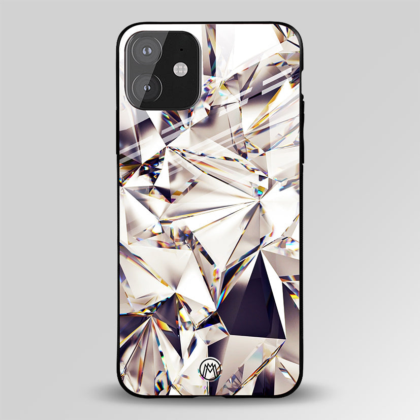 Diamond Glossy Glass Case Phone Cover