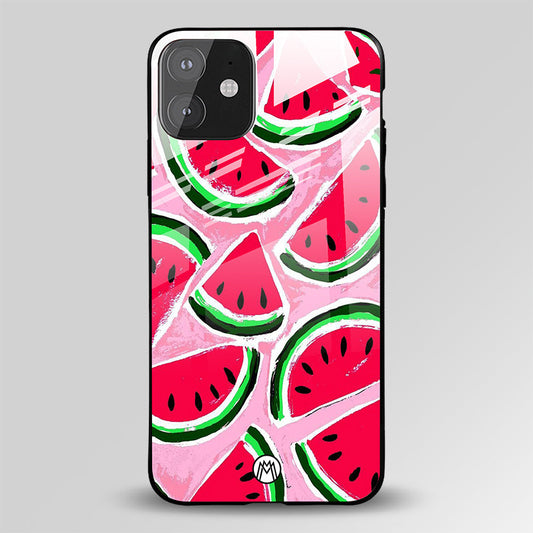 Watermelon Pattern Glass Case Phone Cover