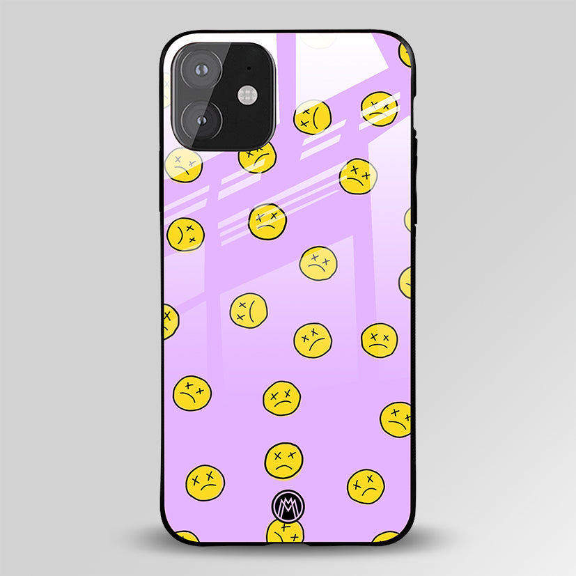 Groovy Emoticons Glass Case Phone Cover