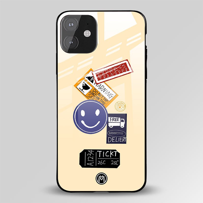 Express Transfer Ticket Glass Case Phone Cover