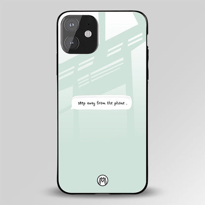 Step Away From The Phone Glass Case Phone Cover