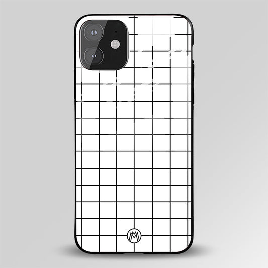 Classic Grid Light Edition Glass Case Phone Cover