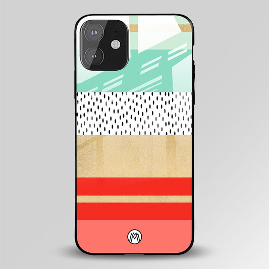 Raspberry Mint Gelato Glass Case Phone Cover