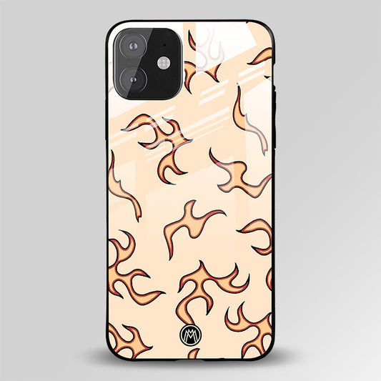 Lil Flames On Light Glass Case Phone Cover
